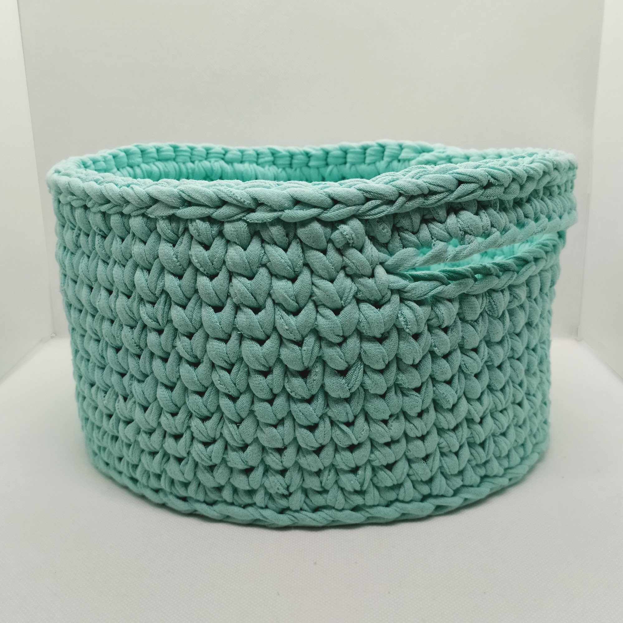 Panier de Rangement Fait à La Maison Au Crochet 24 cm