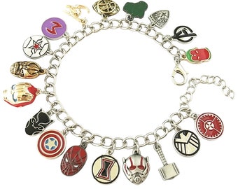 Handmade 5 pcs Marvel Charm Necklace