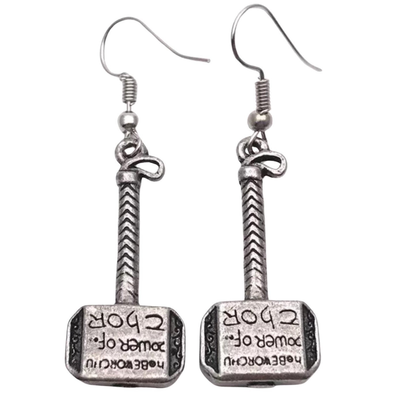 Thor's Hammer Hypoallergenic Dangle Earrings Clip On Etsy