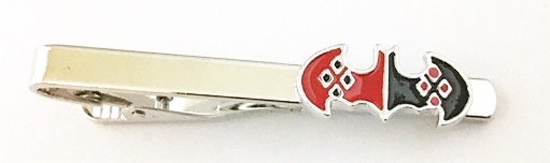 Cufflink or 2 Piece Set Harley Quinn Tie Clip