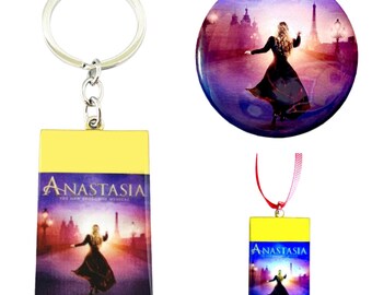 Anastasia Broadway Button, Keychain, Ornament, Necklace or Sets