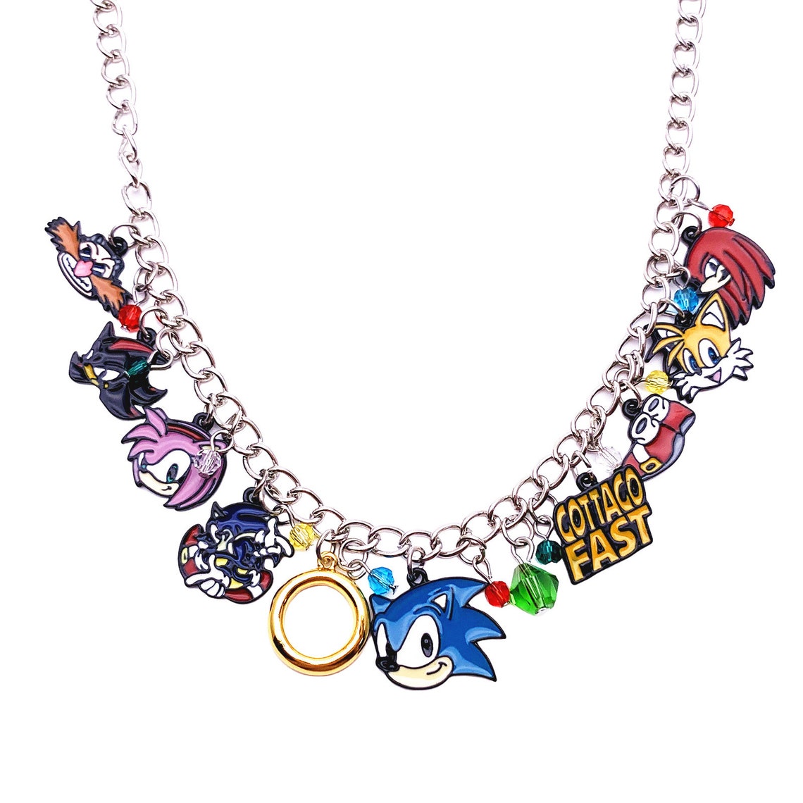 Sonic Charm Necklace or Anklet Custom Sizes Etsy