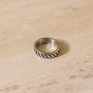 18k Gold Onyx Ring Men, Waterproof Rings For Men, Gold Ring Men, Silver Rings Men, Silver Ring Man, Ring Man, Stainless Steel, Gift for Him Silver Band