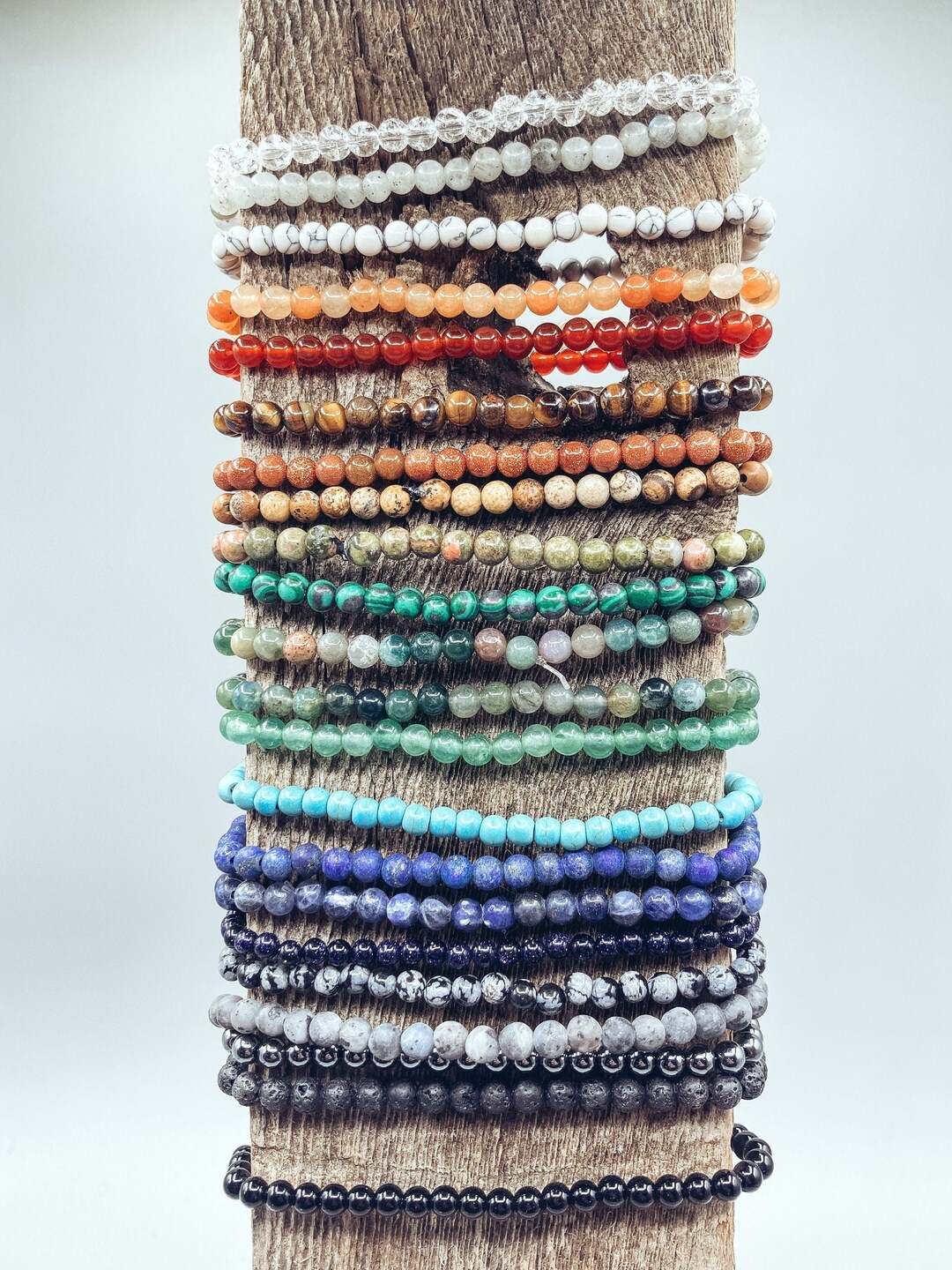 4mm Crystal Bracelet / Crystal Bracelet / Bead Bracelets / Stackable ...