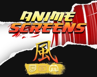 ANIMATED Anime Screens - Lofi Twitch | Stream | Starting Soon | Be Right Back