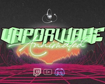 ANIMATED Stream Screens - Vaporwave - Lofi  - Retro - VHS Overlay | Starting Soon | Be Right Back