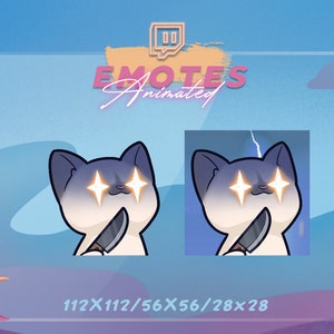 Gesto animado de Twitch - Gesto de gato malvado / Cuchillo / Golpe de iluminación / Gesto de Chibi / Gestos de Twitch Kawaii