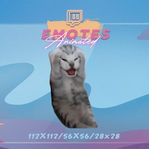 DRAMATIC Kitty MEME - Emote meme / Emote streaming / Emote meme / GIF Kawaii