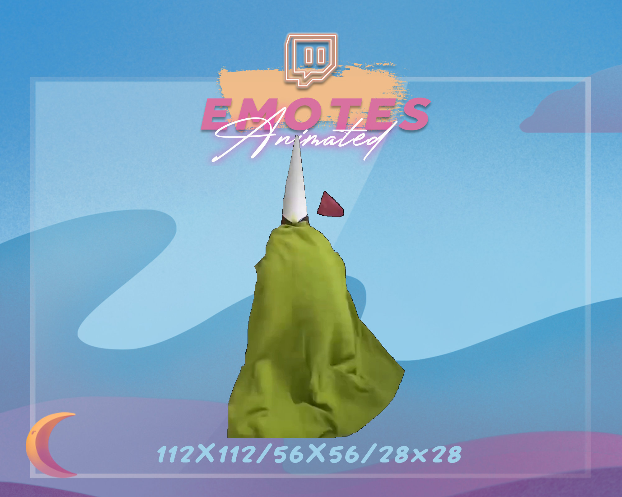 CRAWLY WIZARD Gnome Fall -  Meme Emote | Stream Emote | Meme Emote | Kawaii GIF