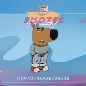 CHILL GUY -  Meme Emote | Stream Emote | Meme Emote | Kawaii GIF