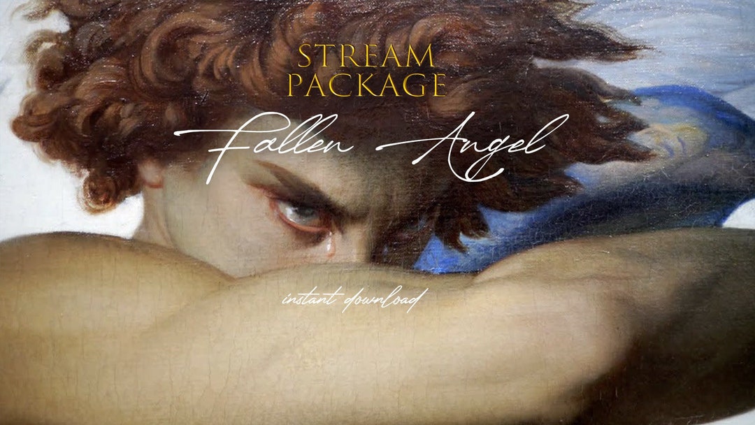 Fallen Angel Stream Animated Scenes | Fine Art | Twitch | Youtube - Etsy