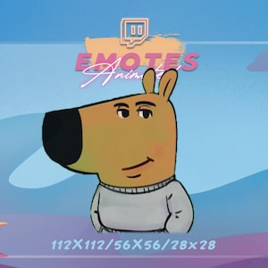 CHILL GUY -  Meme Emote | Stream Emote | Meme Emote | Kawaii GIF