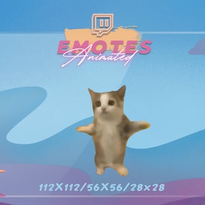 Happy Happy Happy Cat-MEME - Meme-emote | Emote streamen | Meme-emote | Kawaii GIF