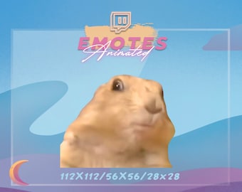 DRAMATIC Chipmunk MEME -  Meme Emote | Stream Emote | Meme Emote | Kawaii GIF
