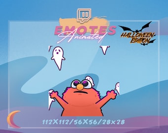 Animated Hellmo Emote - Halloween Ghost Emote | Meme emote | Kawaii GIF | Custom emotes
