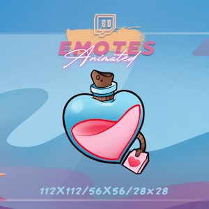 Animated LOVE potion - Valentine&#39;s Day emote | Discord emote | Love emote