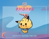 Animated Pokemon Chibi Emote - Pikachu Twitch Emote | Anime Emote | Cute Emote