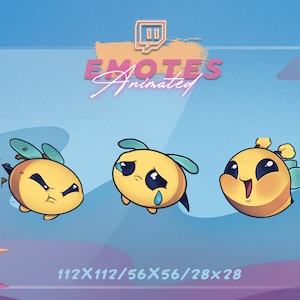 Animated BEE Emote Pack - League Of Legends | Angry Bee, Sad BeeEmote, Happy bee for Twitch, Discord, Mixer and more