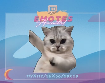 DANCING CAT meme  -  Koto Nai Cat - Meme Emote | Stream Emote | Meme Emote | Kawaii GIF