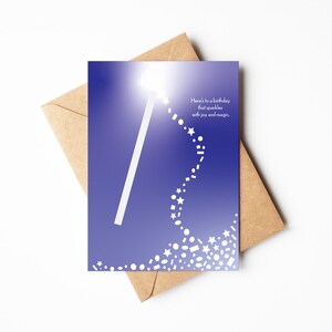 Carte de voeux, joyeux anniversaire, cadeau pour célébrer des moments spéciaux, cadeau souvenir unique pour elle, paillettes magiques