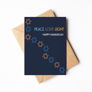 Joyeux Hanoucca, carte de voeux, cadeau menorah pour célébration juive, souvenir léger paix amour, souvenir unique du judaïsme