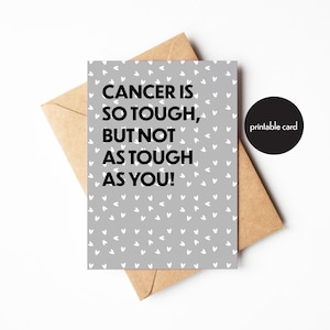 Imprimable, carte de voeux cancer, cadeau d'encouragement à la chimio, souvenir de rétablissement, souvenir unique pour un ami ou un être cher