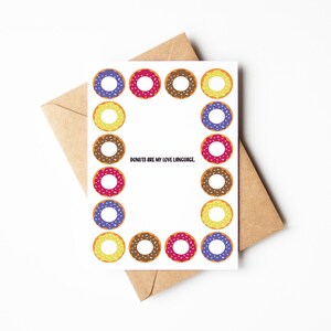 Carte de voeux, cadeau pour amateur de beignets, souvenir coloré unique pour un ami ou un être cher, Célébrez la vie avec des sucreries