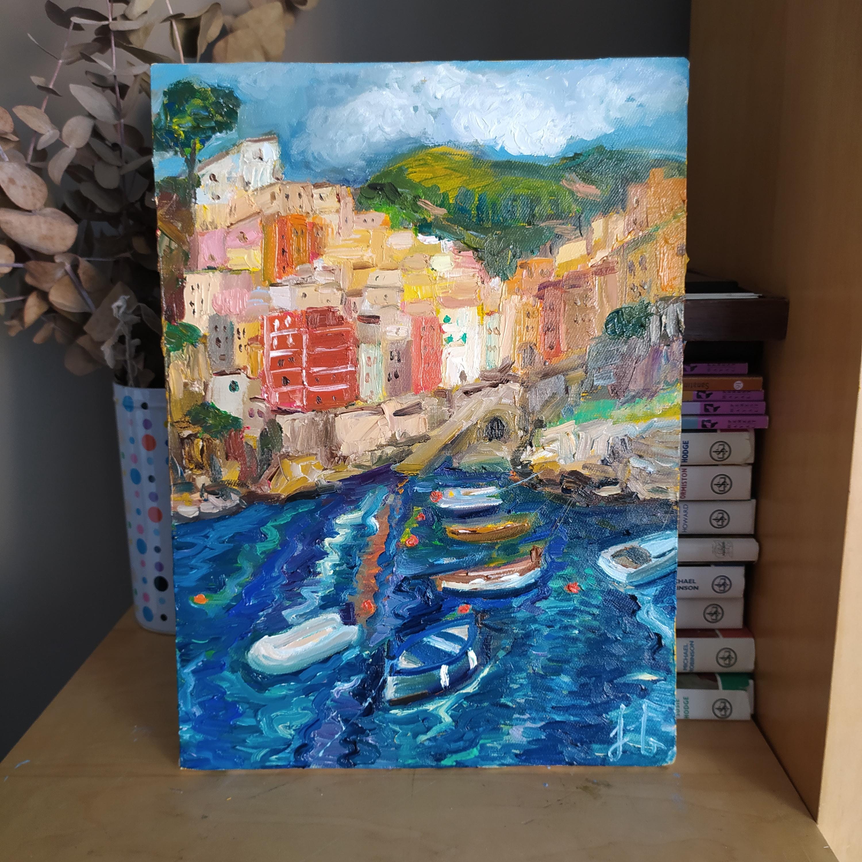Cinque Terre Original Oil Painting on Canvas - Etsy