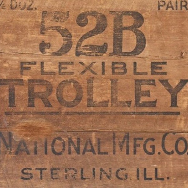 Trolley Crate Decoupage Tissue Paper by Roycycled