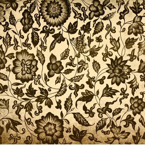 Sepia Blossoms Decoupage Tissue Paper by Roycycled Etsy