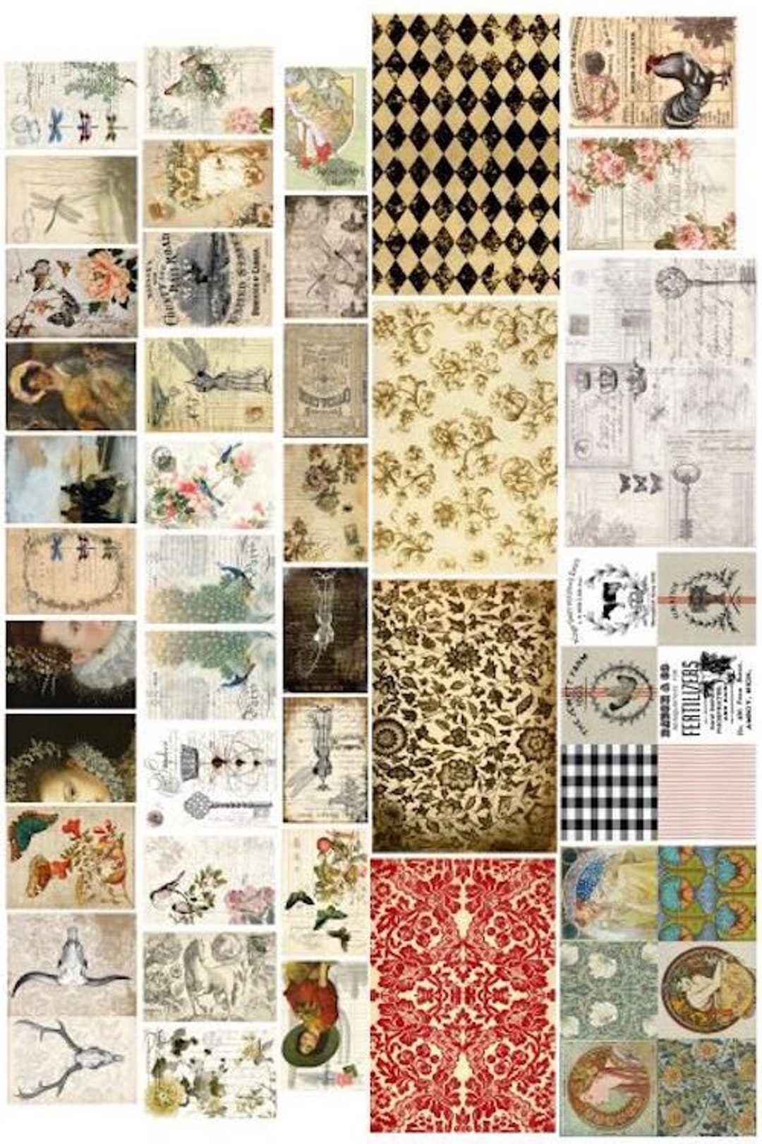 Roycycled Catalogue Decoupage Tissue Paper by Roycycled Etsy