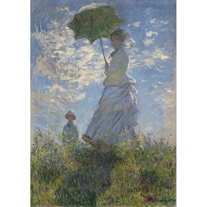 Lady with a Parasol A1 Size - Mint by Michelle Decoupage Paper - Furniture Decoupage Paper