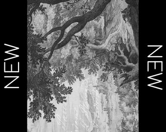 Etched Countryside Decoupage Tissue Paper by Roycycled