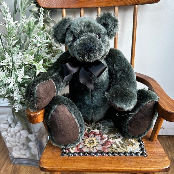 Basil ~ Genuine mohair handmade jointed artist teddy bear plush, from 'Faery Tales' bears OOAK
