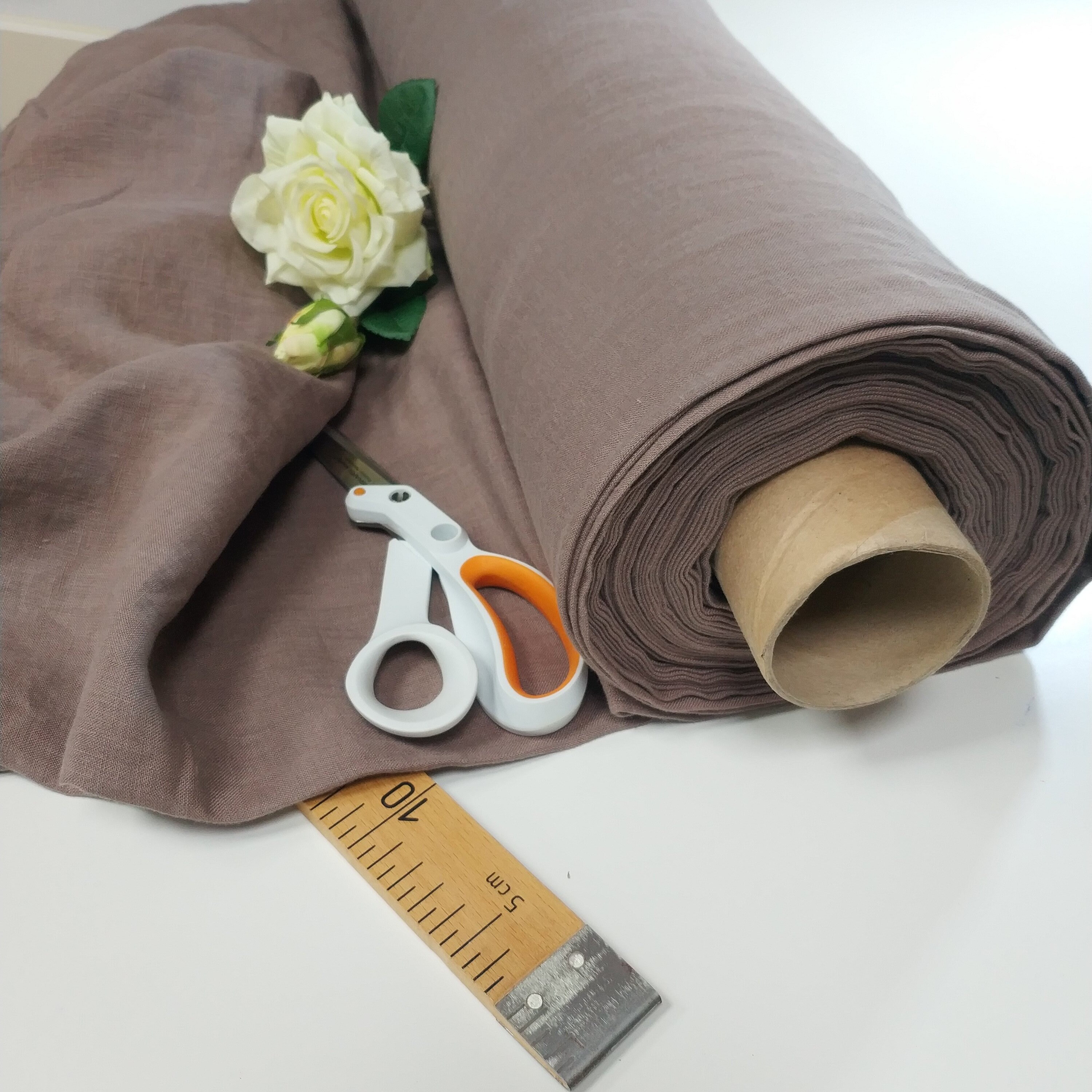 Extra wide linen fabric by the yard/meter/Fat Quarter. Washed Etsy