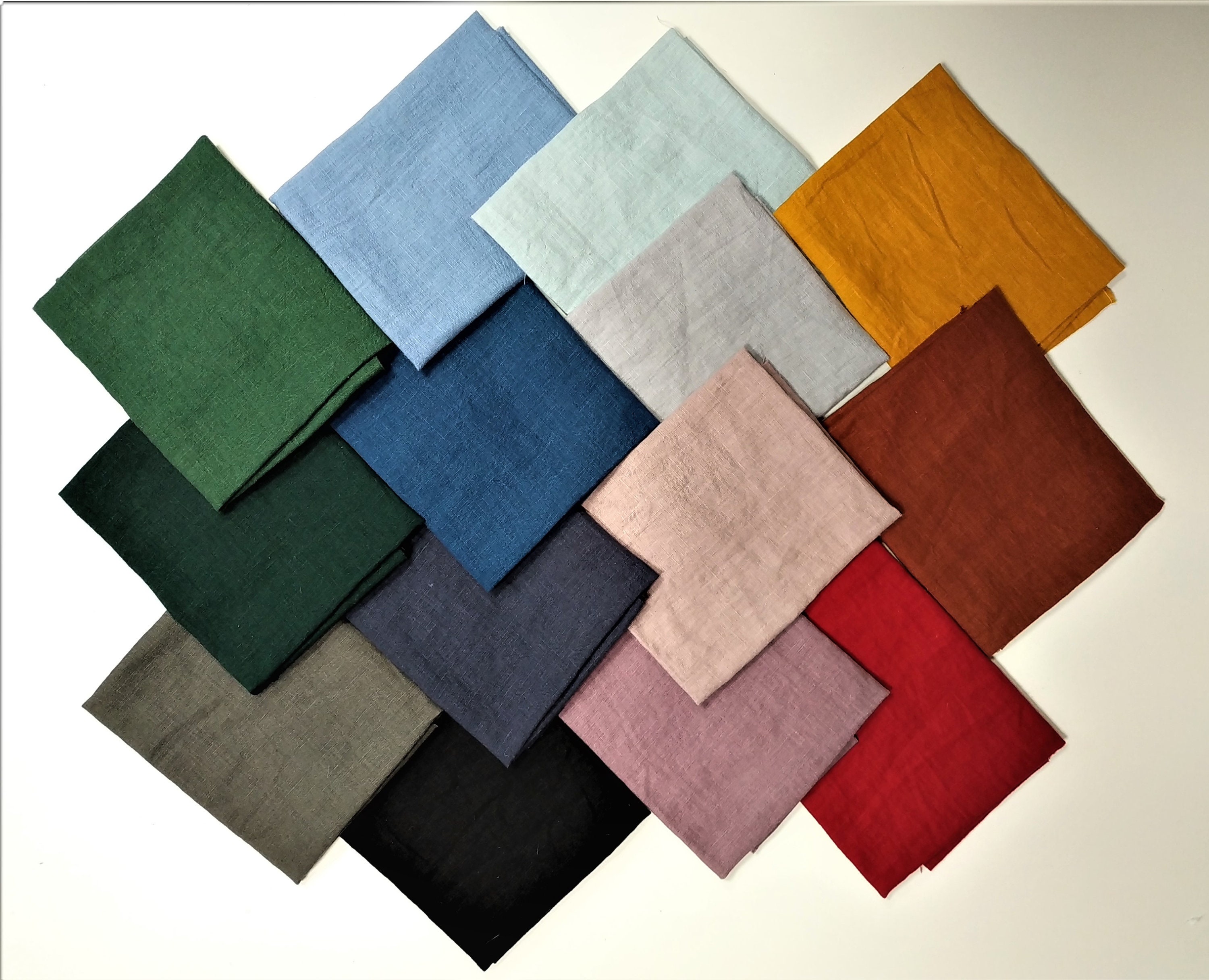 Linen fabric Fat Quarters for gifts handmadediy projects Etsy