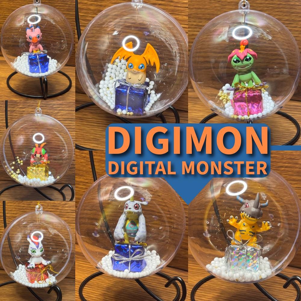 Digimon Terrarium Ornament Digi-egg Home Decor Anime Collector