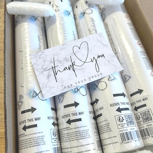 4 x Biodegradable Confetti Cannons, (20cm), white confetti, wedding cannon.