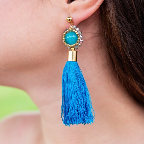 Blue Mexican Artisanal Tassel Traditional