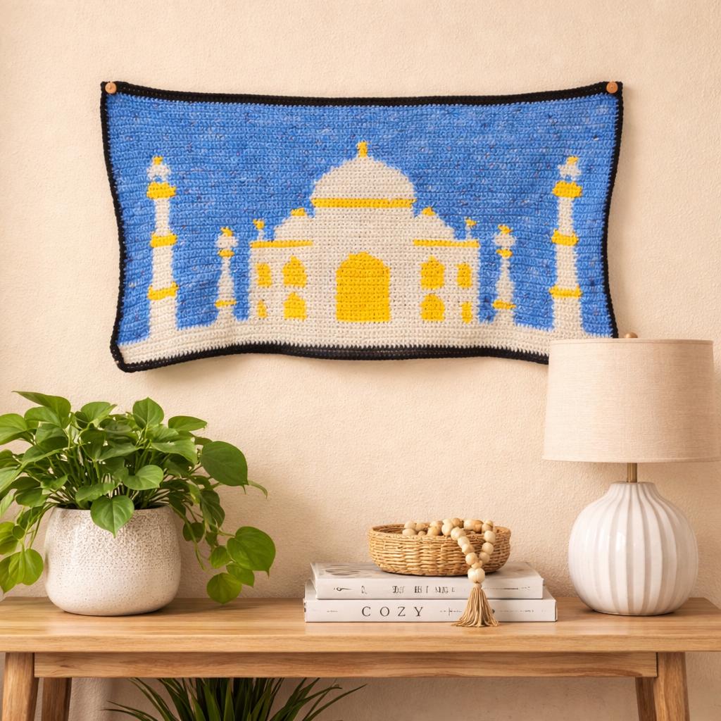 Taj Mahal- Crochet Graph Wall Art Pattern | PDF Digital Download ...
