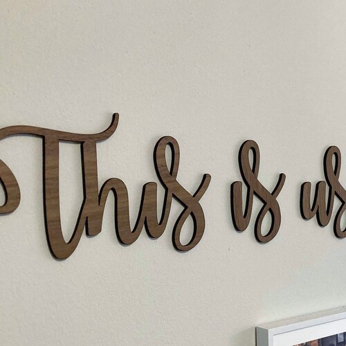 This is Us Word Art Wooden Word Text Art House Home Art Etsy Hong Kong