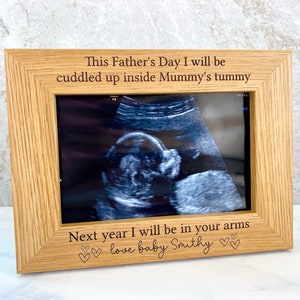 Marco de fotos para el primer Día del Padre, regalo personalizado para el bebé, marco de fotos personalizado para papá, regalos para el embarazo.