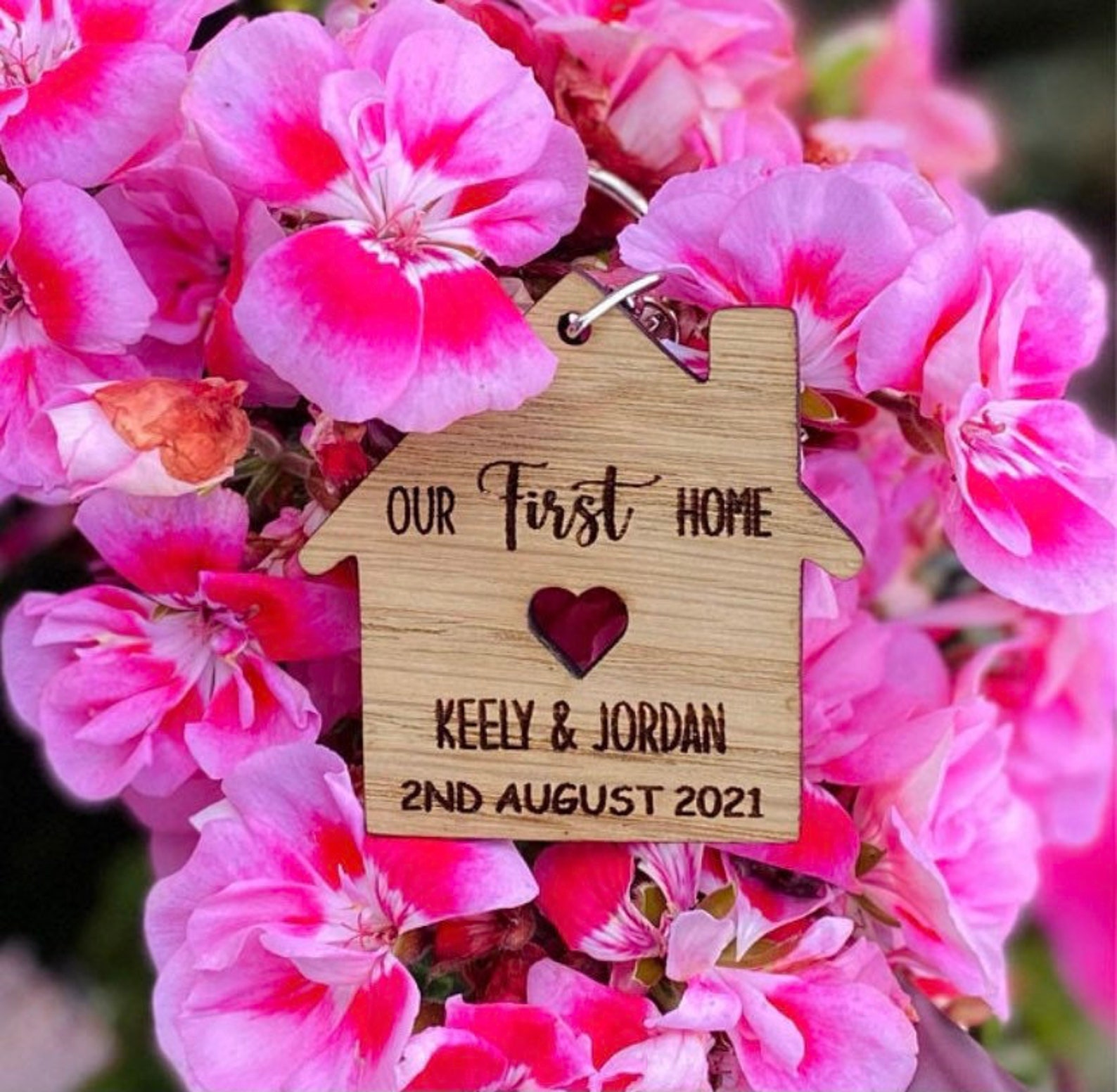 Our First Home Keyring Key Chain Moving House First Home Etsy UK