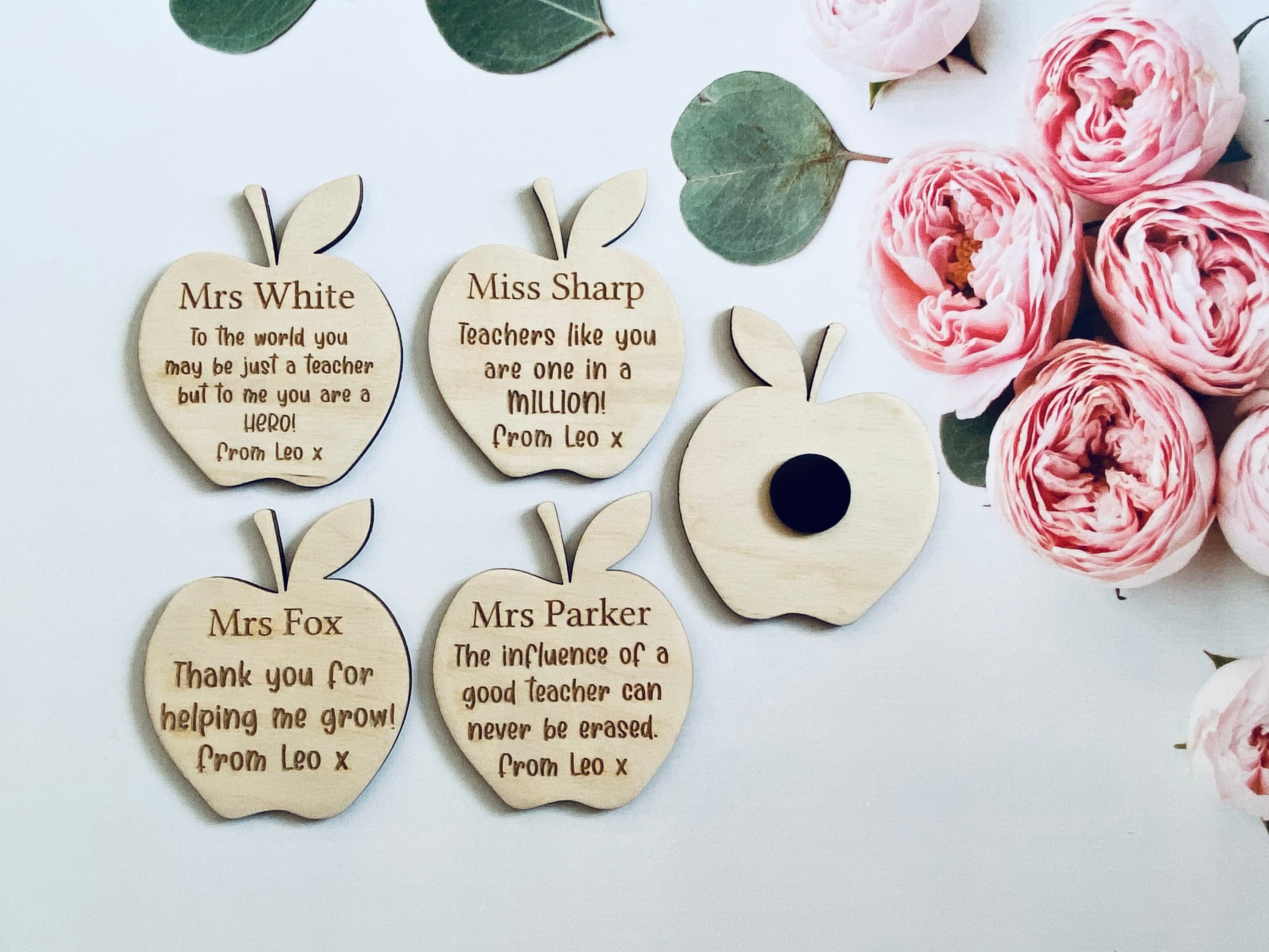 Personalised Teacher Magnet, Thank You Engraved Teacher Gift Present …