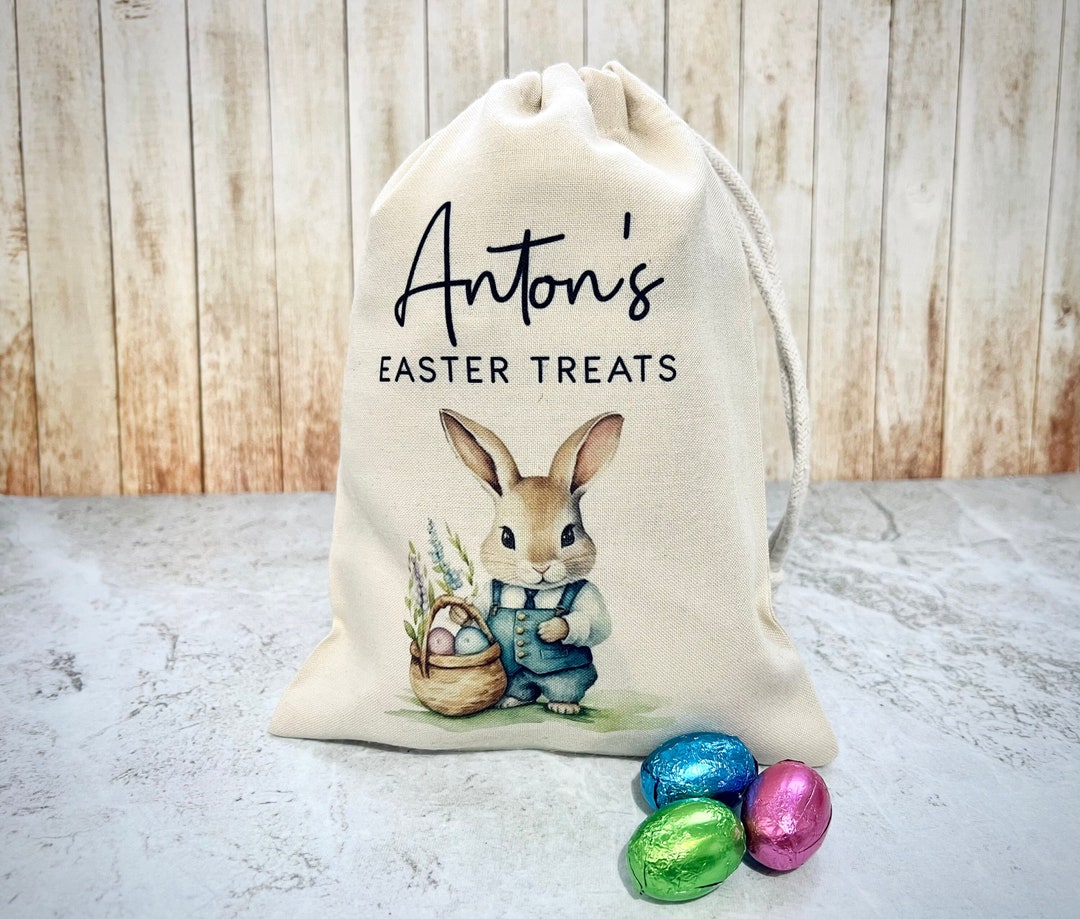 Personalised Easter Egg Bag, Easter Chocolate Treats, Easter Gifts for ...