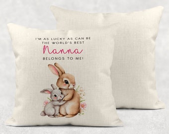 Nanna Cushion, Personalised Mothers Day Pillow Case, Gift From Baby, Granddaughter, Personalised Cushion Cover For nana, nanny Keepsake