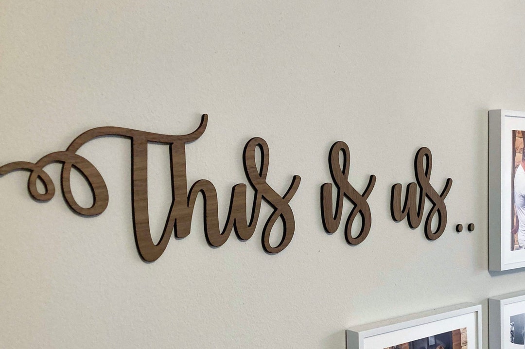 This is Us Wooden Wall Decor, Wall Hanging, Living Room, Bedroom, Home