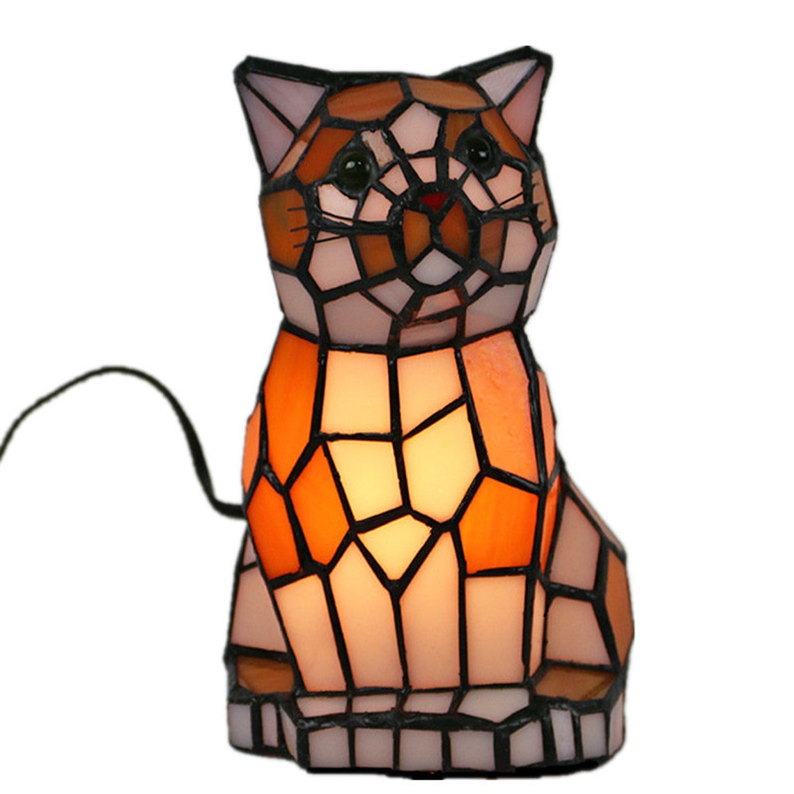Animalshaped Tiffany Lamp Table Lights Stained Glass Etsy UK