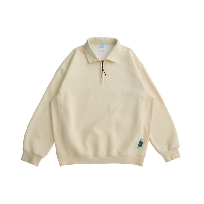 Basic Collared Hoodies Quarter Zip Sweatshirts Unisex Etsy