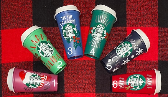 christmas reusable cups